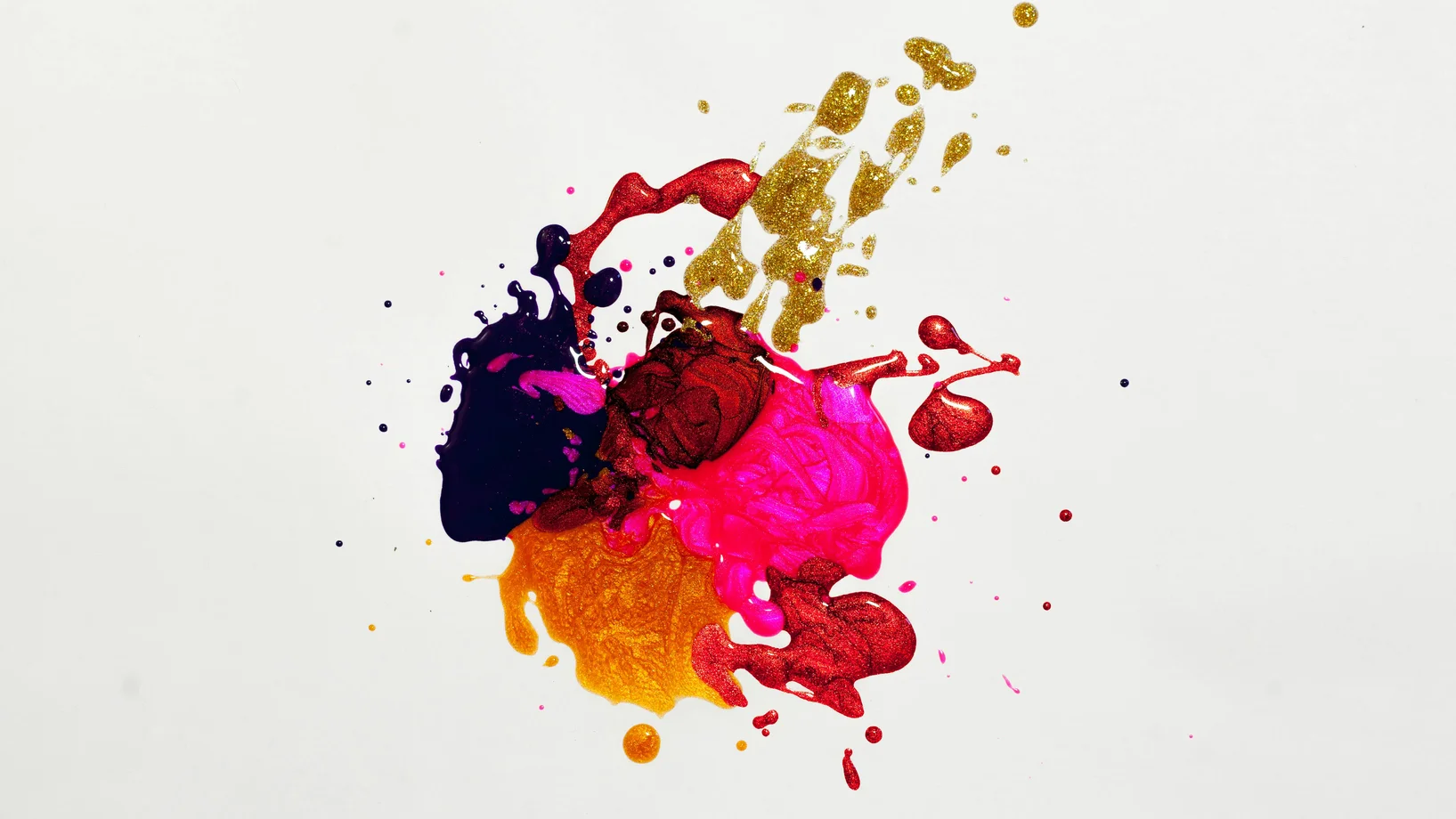 Photo of multicolored abstract painting